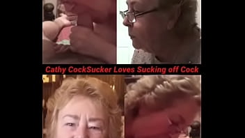 Cathy BBW Blowjob slut Granny Loves Giving Blowjobs and Sucking off Neighbours Big Penis